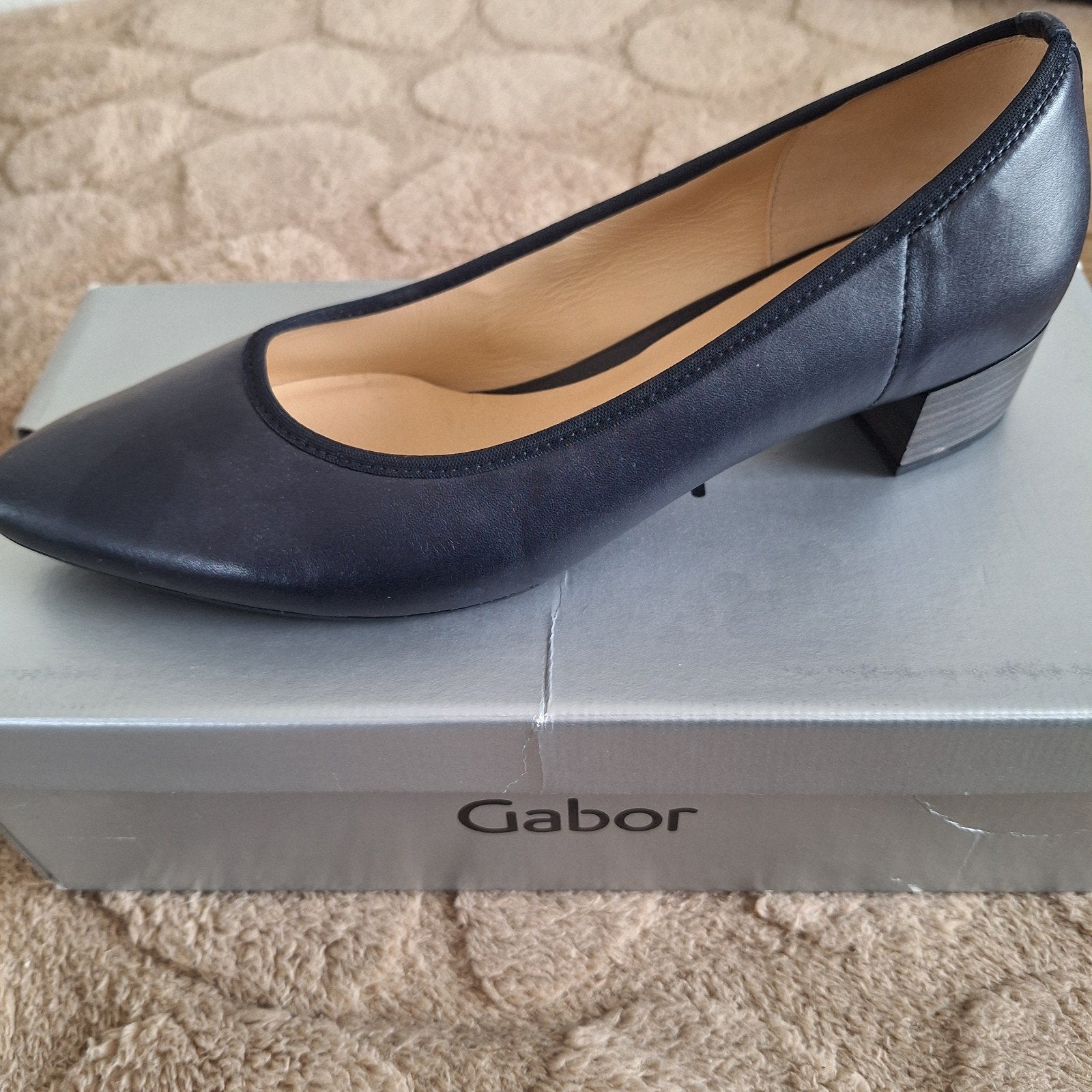 Gabor pump, ballerina mt 5,5 / 38.5 nieuw, Blauw, Gabor, Nieuw, Ballerina's
