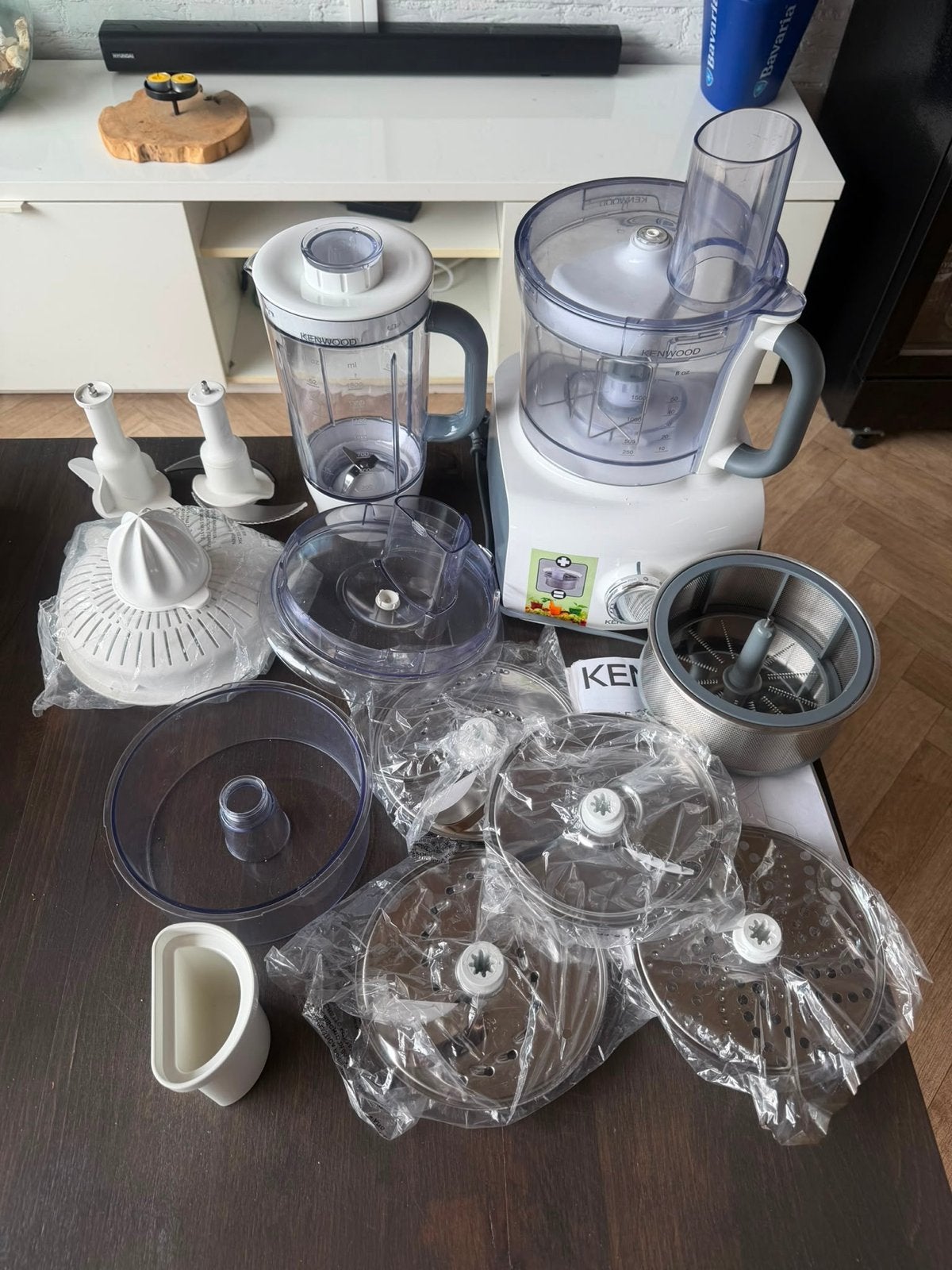 Kenwood Multipro Compact FDP60 Foodprocessor - Zo goed als n, Witgoed en Apparatuur, Ophalen, 3 snelheden of meer, Zo goed als nieuw