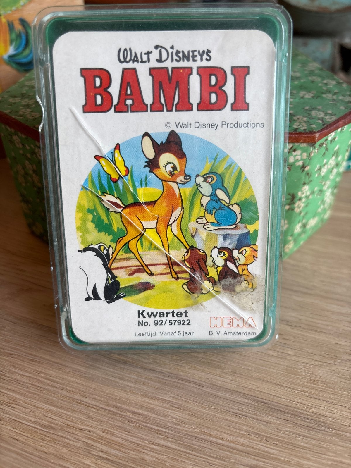 Vintage Walt Disney's Bambi Kwartet - HEMA, Drie of vier spelers, Ophalen of Verzenden, Gebruikt