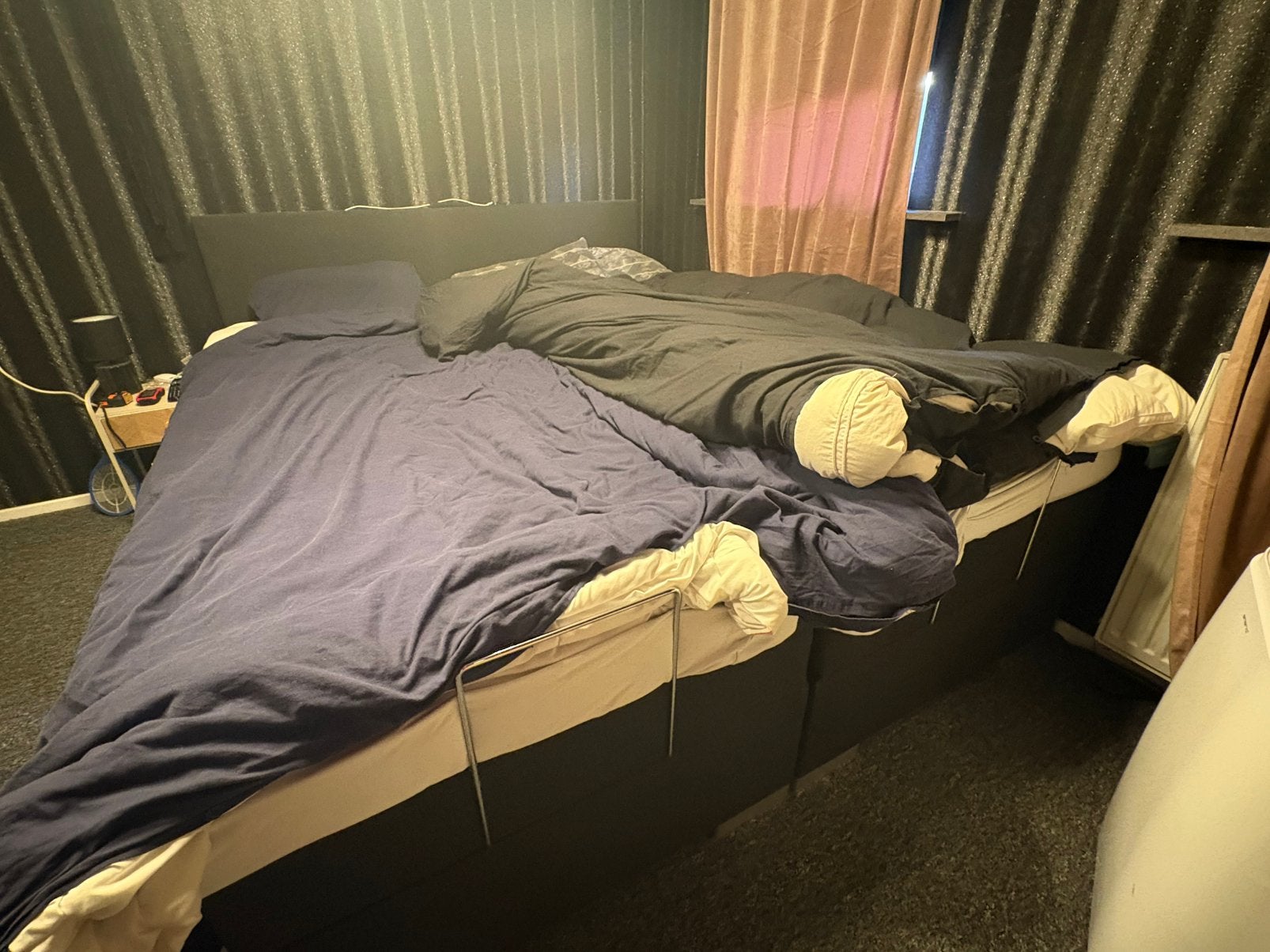Elektrisch verstelbaar bed 180x220, Ophalen, Verstelbaar, Tweepersoons, Zo goed als nieuw