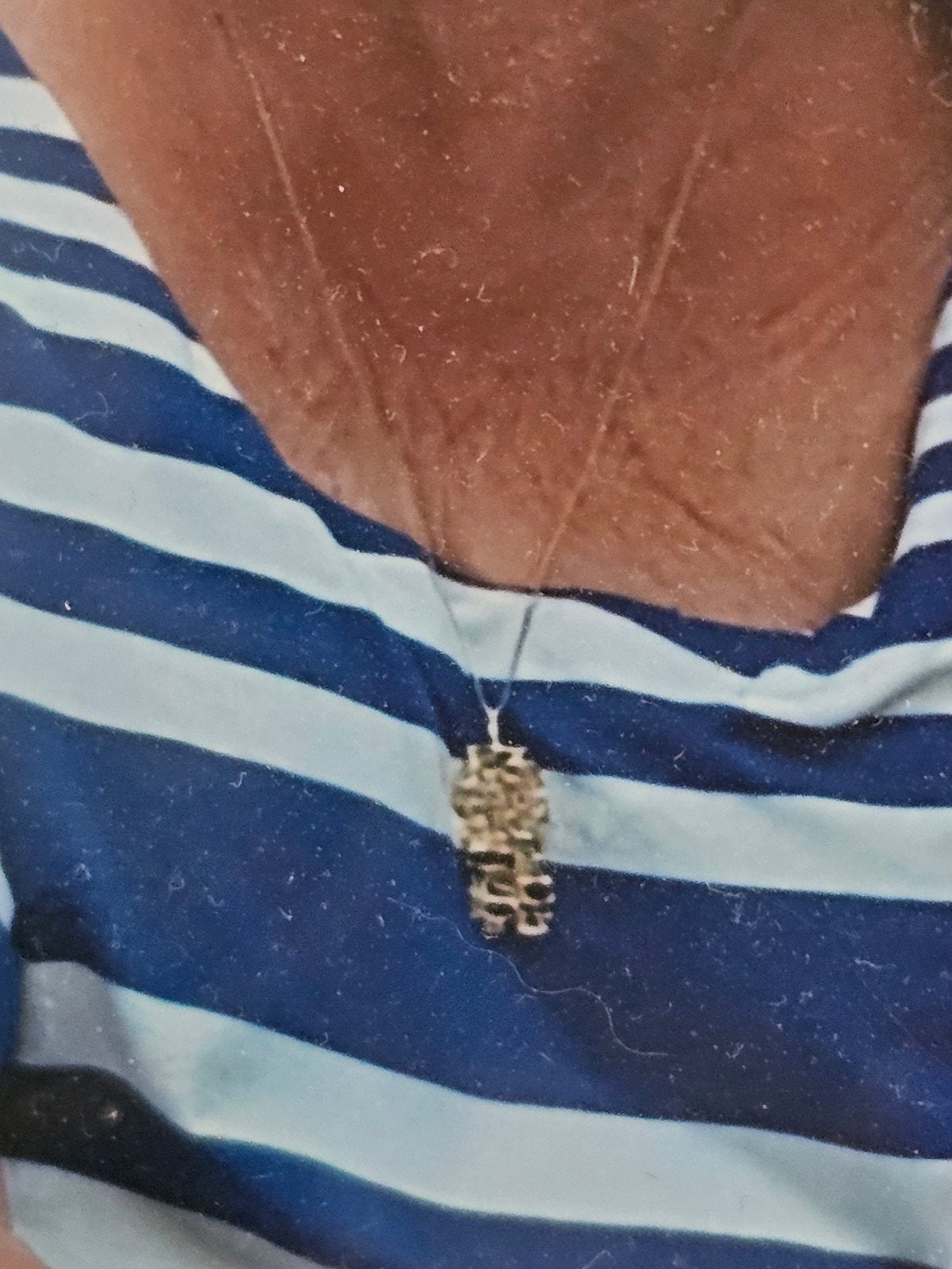 Unieke hanger aan ketting - Wie kan mij weer laten dra?, Gebruikt, Ophalen of Verzenden, Goud, Overige materialen