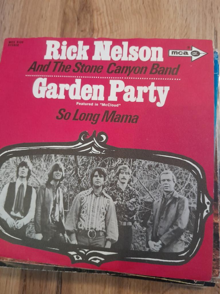 Rick nelson 7inch garden party, Ophalen of Verzenden, Zo goed als nieuw, Pop