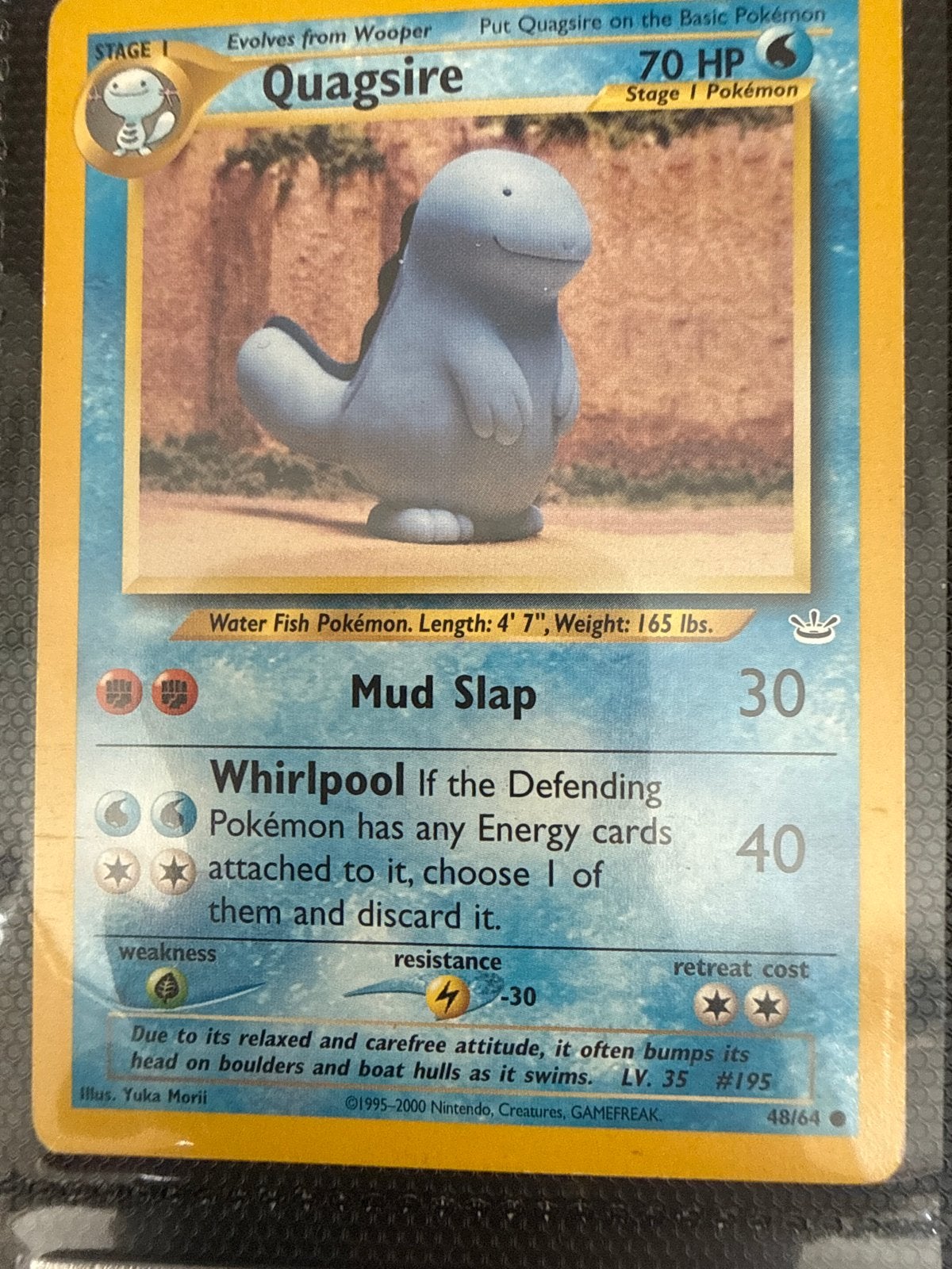 Pokémon Kaart: Quagsire 48/64 (Neo Revelation), Ophalen of Verzenden, Gebruikt, Losse kaart