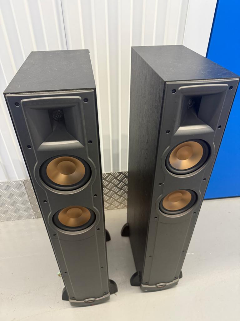 Klipsch Ref IV RF52 Black Vloerstaande Speakers (Set), Audio, Tv en Foto, Luidsprekers, Gebruikt, 60 tot 120 watt, Front, Rear of Stereo speakers