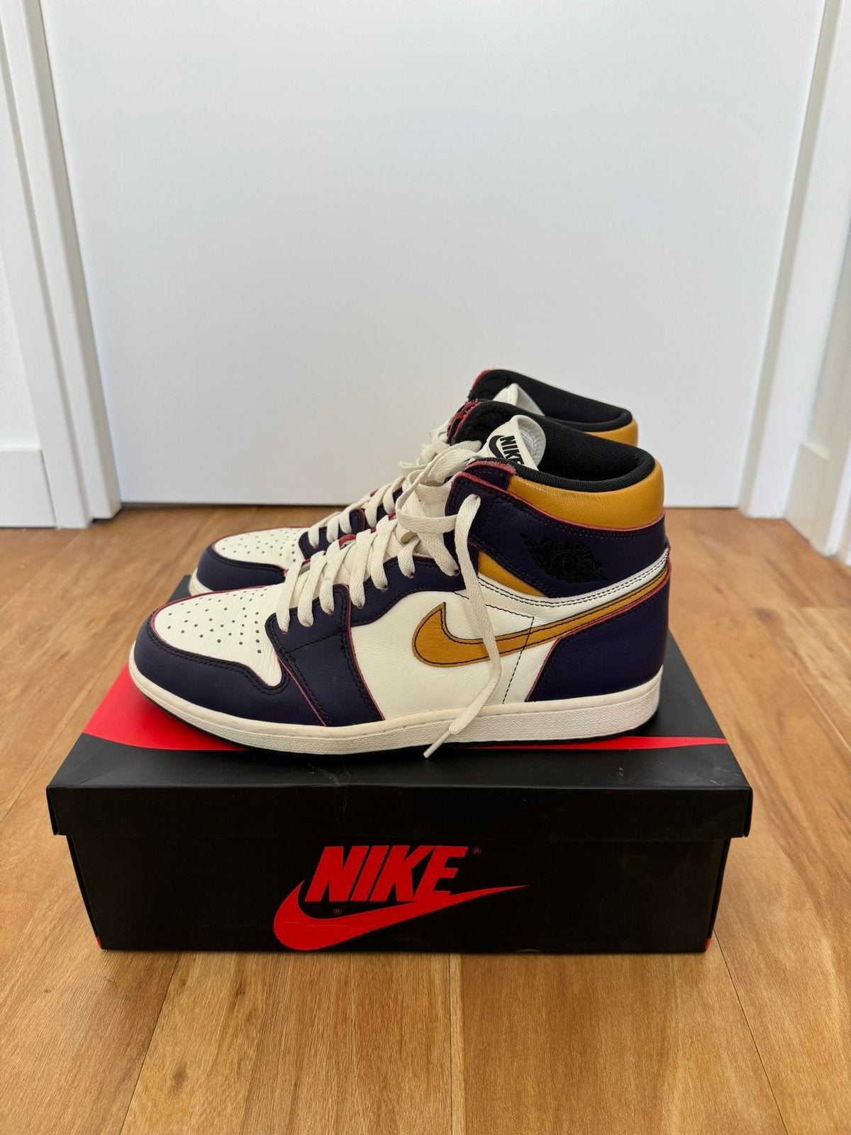 Nike Air Jordan 1 High OG Defiant LA to Chicago – Maat 45, Kleding | Heren, Schoenen, Ophalen, Zo goed als nieuw, Overige kleuren