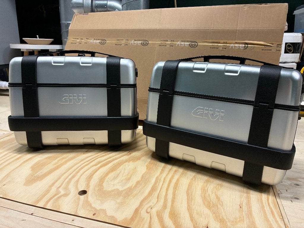 Givi Trekker aluminium motorkoffers, Ophalen of Verzenden, Gebruikt