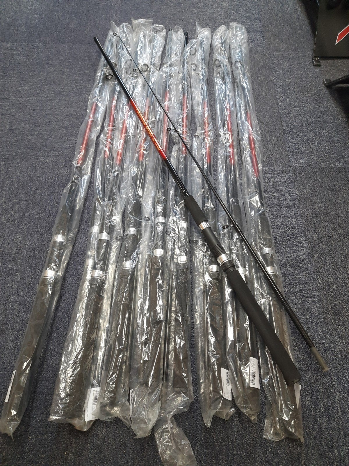 partij van 10 spinhengels 2.10m, Werphengel, Nieuw, Ophalen of Verzenden, Regulus