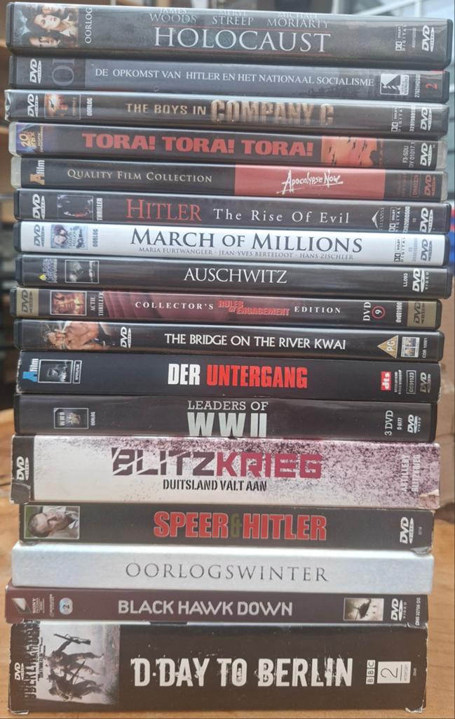 collectie oorlogs-dvd's (20 stuks), Vanaf 16 jaar, Ophalen of Verzenden, Gebruikt, Overige genres
