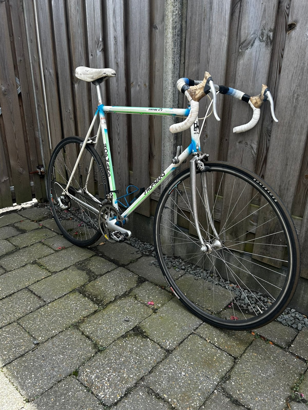 Stalen vintage Hopmans Scorpione, Gebruikt, Velgrem, 57 tot 61 cm, Ophalen