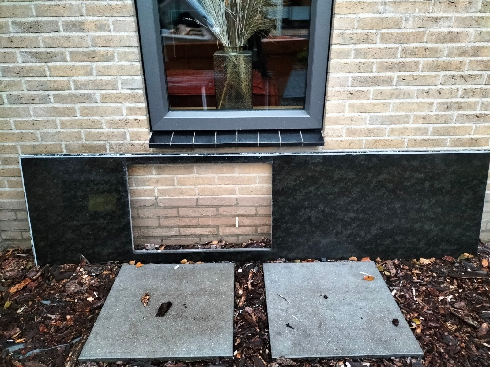 Zwart marmeren aanrechtblad, Ophalen, Gebruikt, 200 cm of meer, Zwart