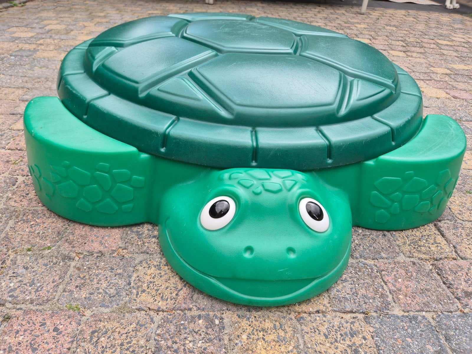 Little Tikes Schildpad Zandbak met Deksel, Ophalen, Zo goed als nieuw