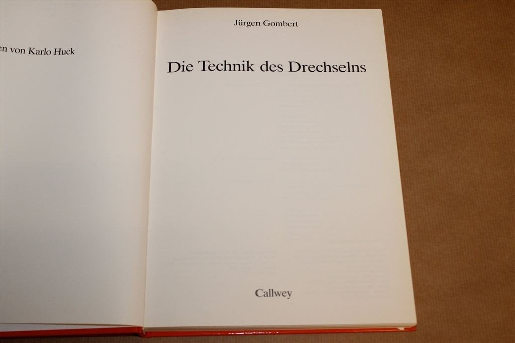 Die Technik des Drechselns — Houtdraaien Techniek, Boeken, Ophalen of Verzenden, Gelezen