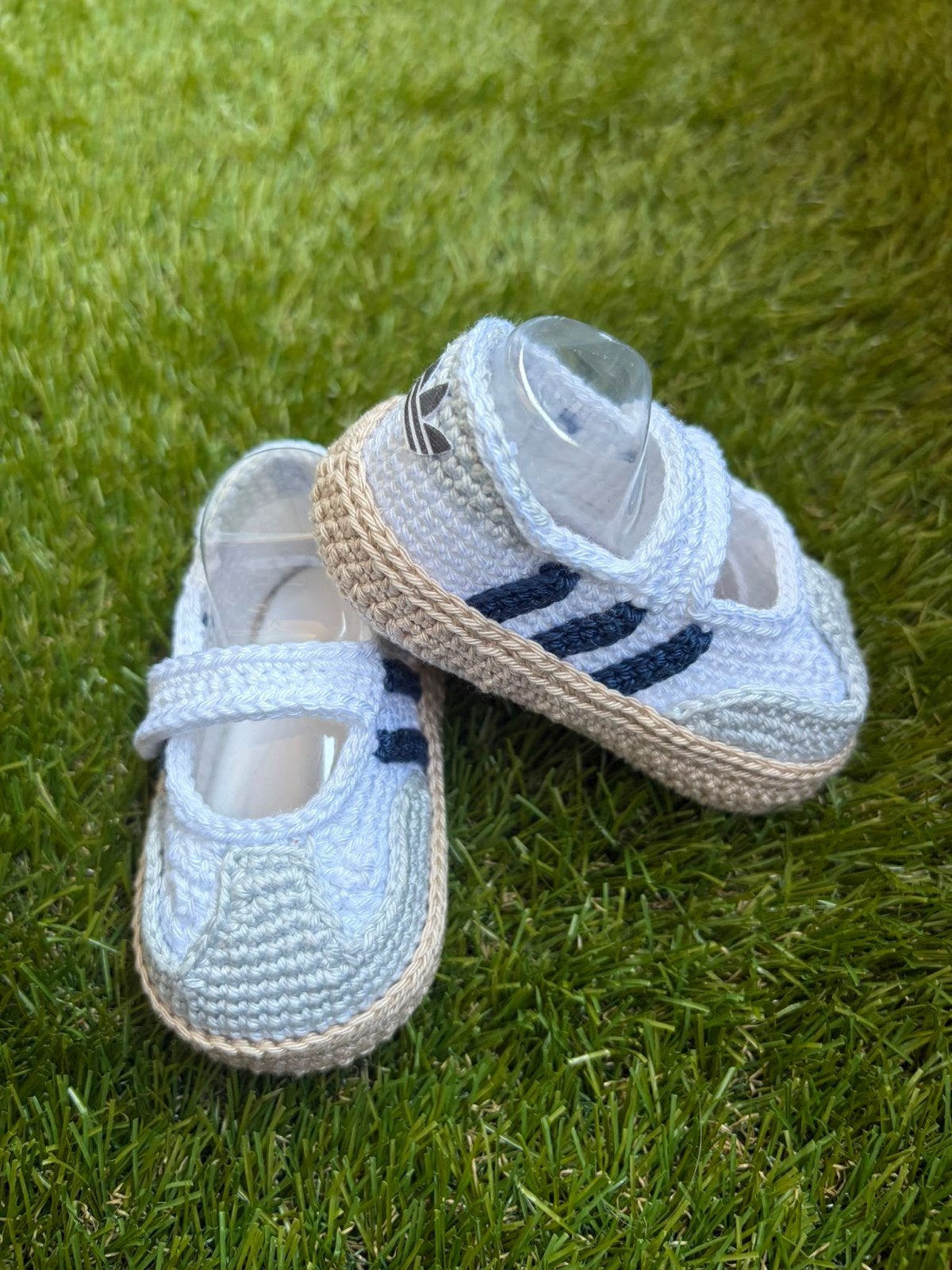 Gehaakte babyschoentjes maat 17, Kinderen en Baby's, Schoentjes, Jongetje of Meisje, Handgemaakt, Ophalen of Verzenden