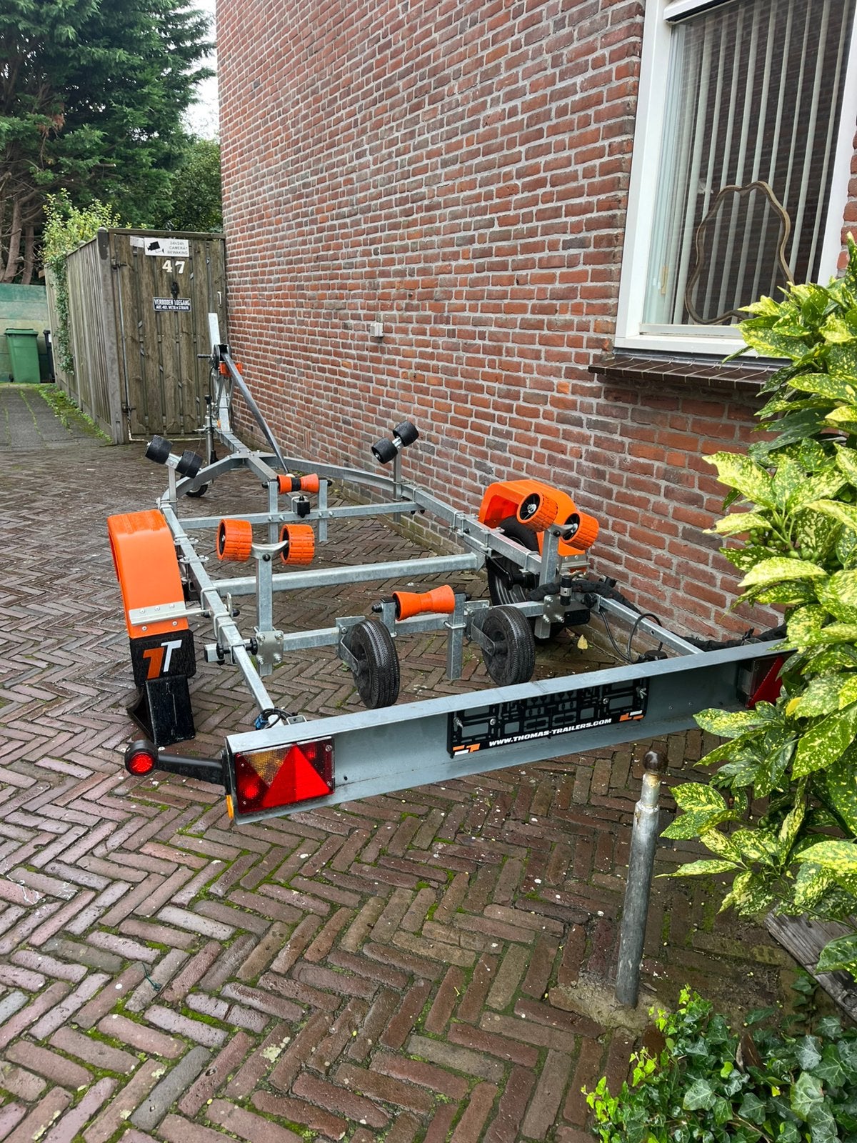 ZGAN TOMAS BOOTTRAILER 4.50 boot  500 kg as, Watersport en Boten, Minder dan 1500 kg, Sloepentrailer, Minder dan 6 meter, Ophalen of Verzenden