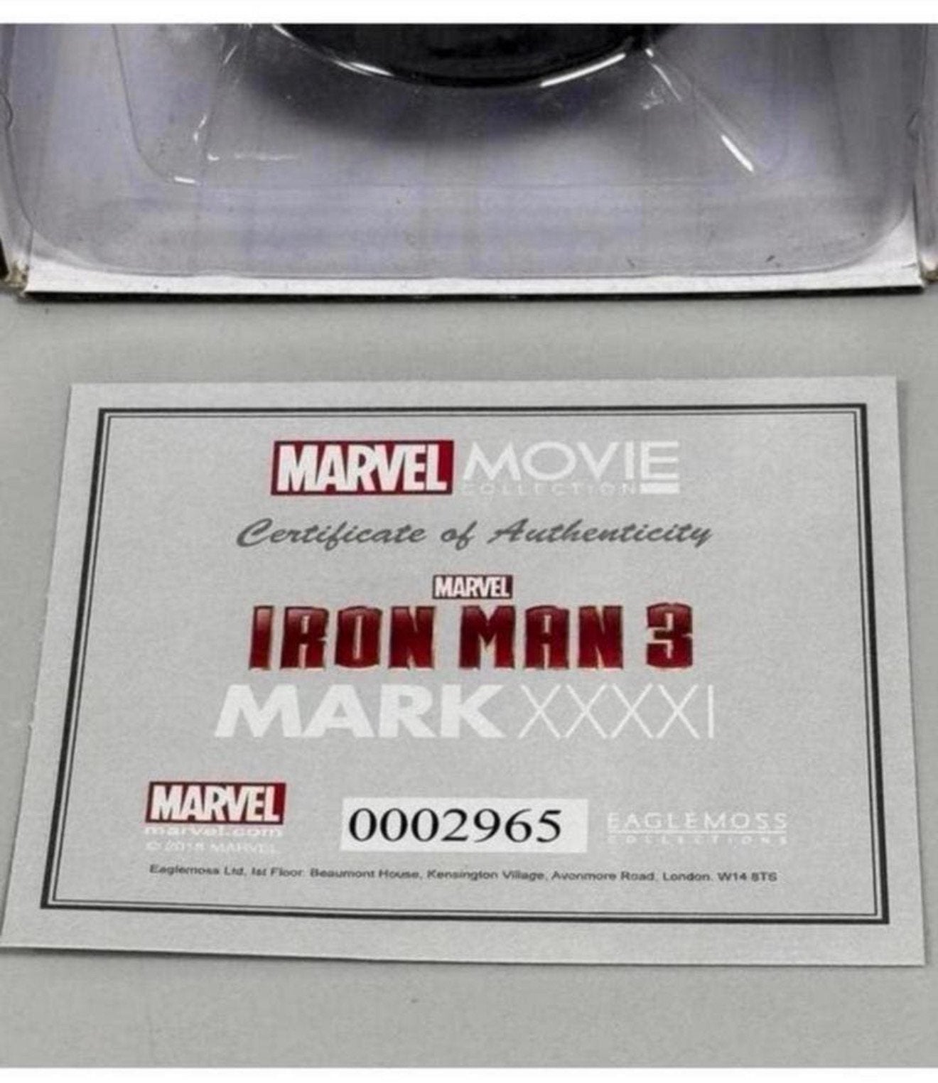 Eaglemoss Marvel Movie Collection 1:16 Iron Man Mark XXXXI, Nieuw, Ophalen of Verzenden, H, H