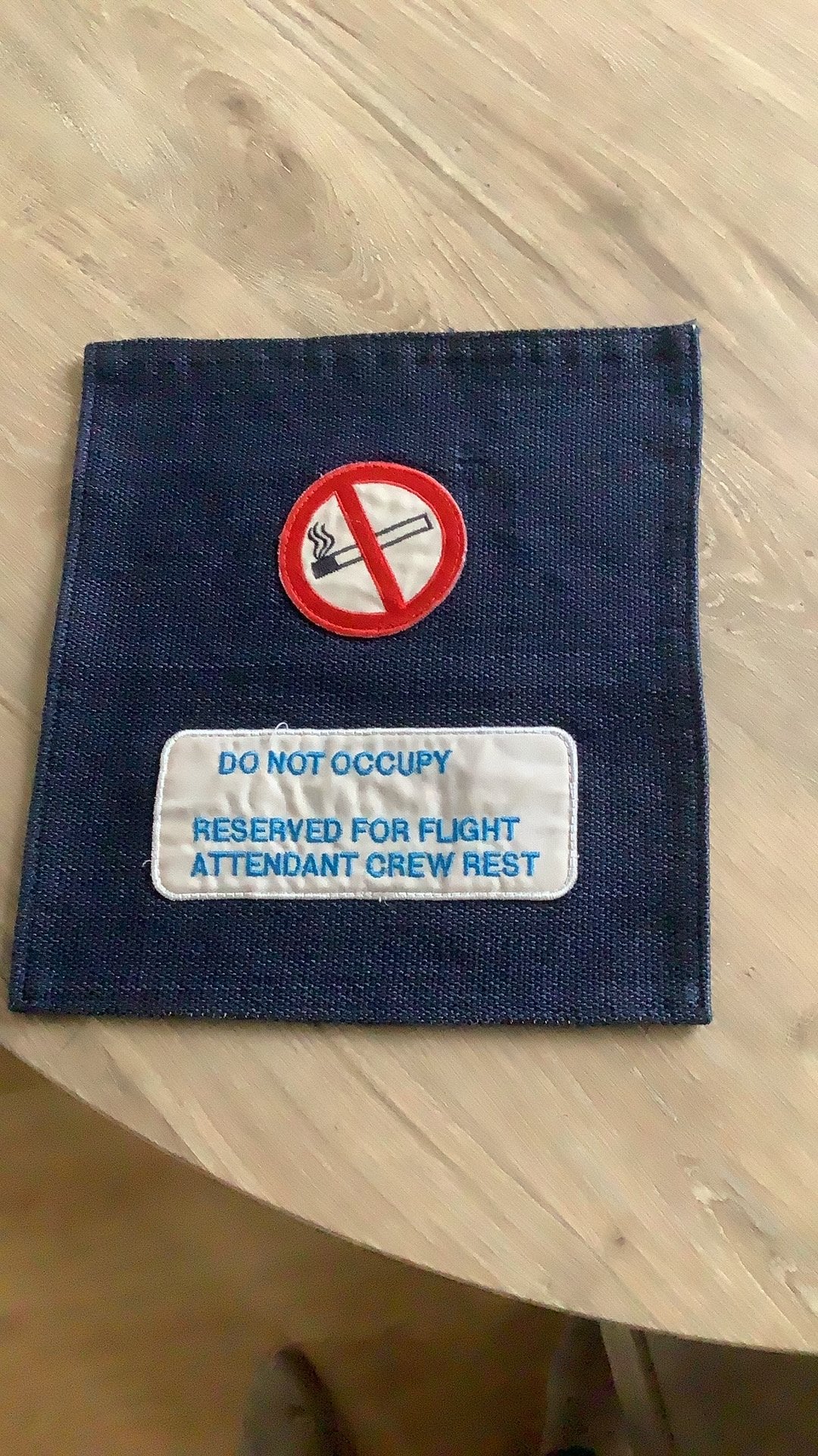 KLM / MD -  11 Crew seat Headrest Cover, Verzamelen, Ophalen of Verzenden, Gebruikt, Overige typen