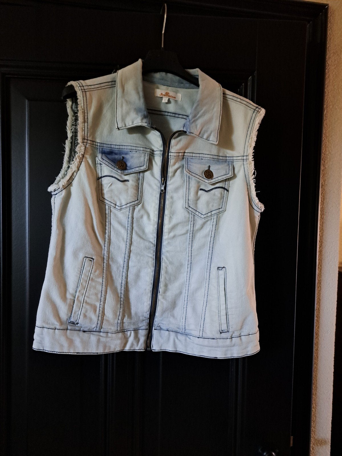 SPIJKER BODYWARMER MAAT L ZGAN, Kleding | Dames, Bodywarmers, Ophalen of Verzenden, Zo goed als nieuw, Maat 38/40 (M), Blauw