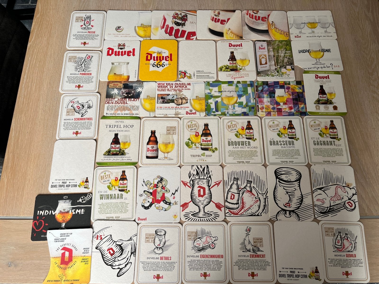 Verzameling Duvel bierviltjes, Verzamelen, Biermerken, Ophalen of Verzenden, Zo goed als nieuw, Viltje(s), Duvel