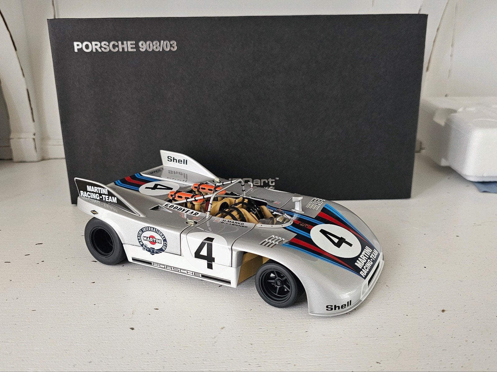 Porsche 908/3 nurburg | Autoart Signature 1:18, Ophalen, Zo goed als nieuw, Auto, Autoart