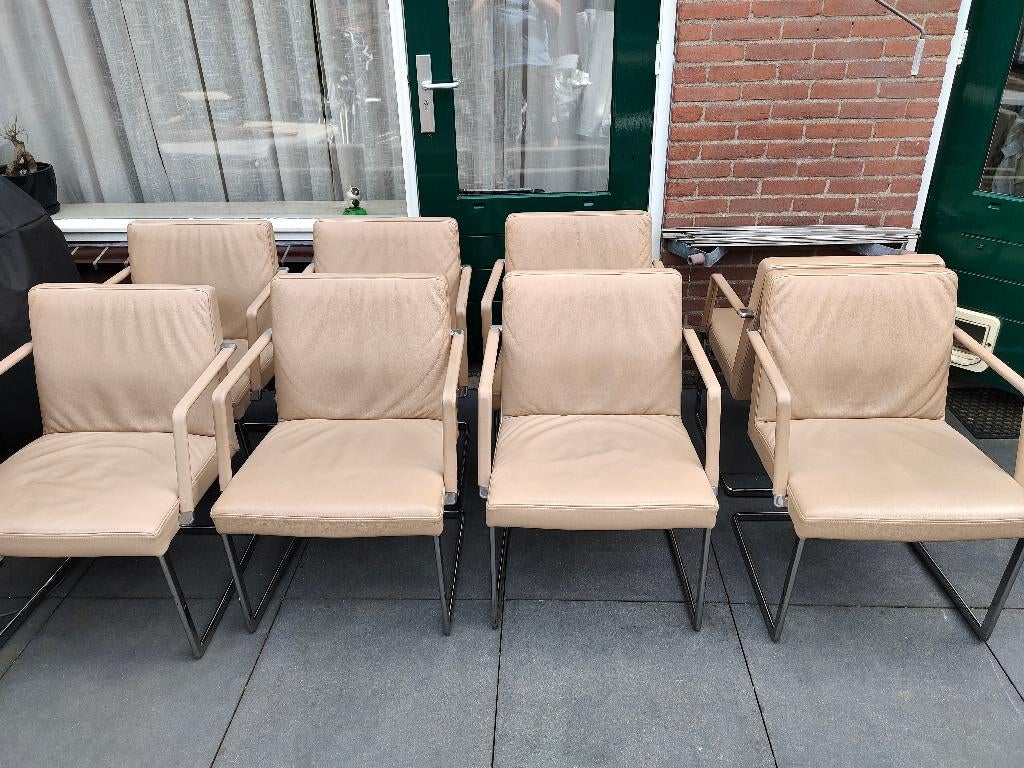 Poltrona Frau Chancellor Conference bureaustoelen, Huis en Inrichting, Ophalen, Gebruikt, Beige, Bureaustoel
