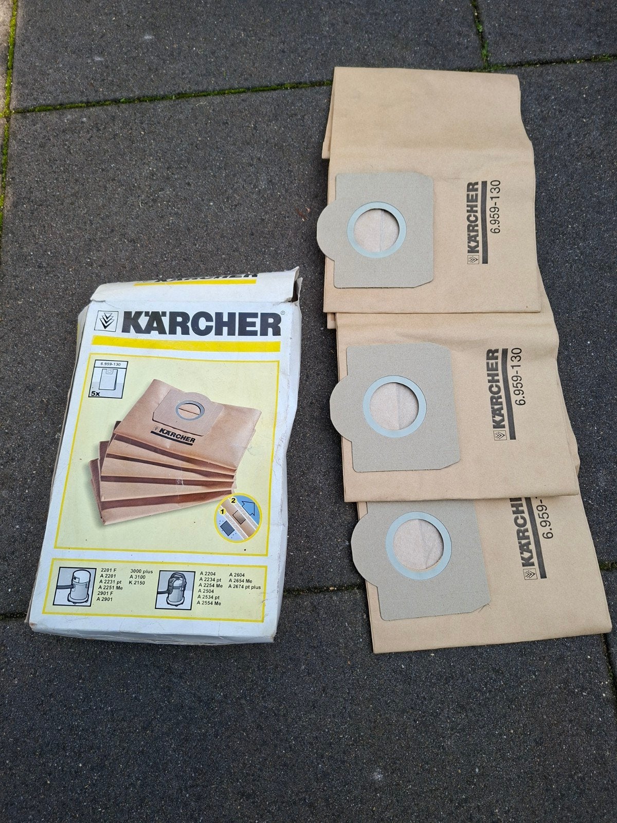 3 Karcher stofzakken., Ophalen of Verzenden, Nieuw, Afzuiger