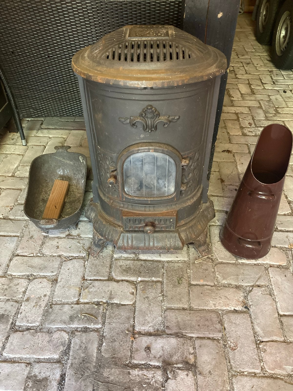 Gietijzeren gaskachel windsor, Ophalen, Gas, Gaskachel