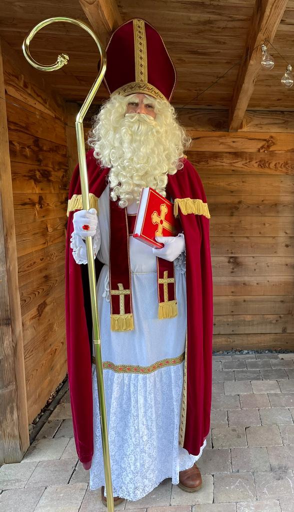 Te huur kostuums Sint Piet Kerstman Paashaas mascotte, Ophalen of Verzenden, Zo goed als nieuw, Carnaval