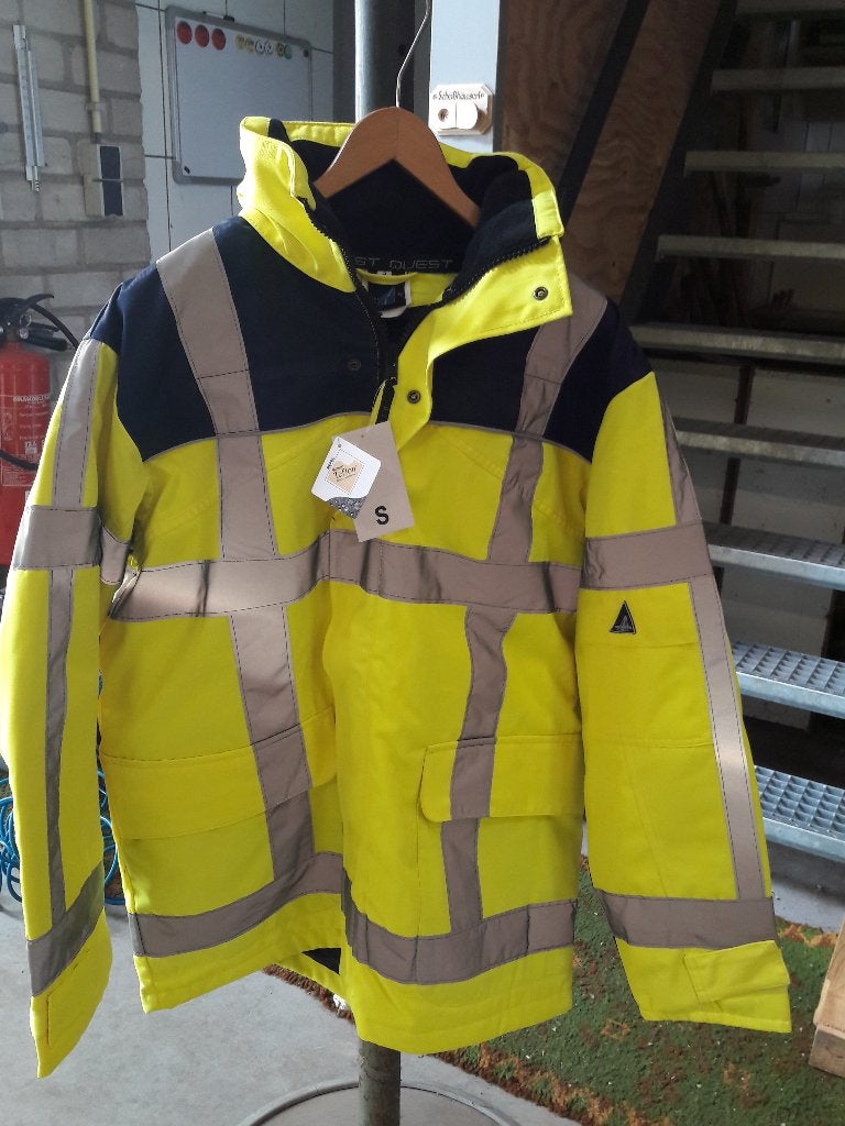 werkjassen geel met reflecterende strepen, Dames, Quest, Nieuw, Ophalen of Verzenden