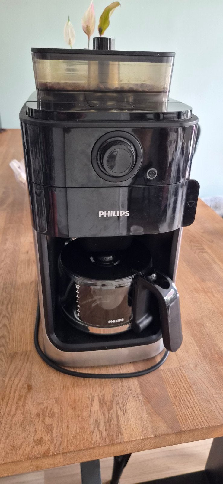 Philips Grind & Brew Koffiezetapparaat - Nette staat, Witgoed en Apparatuur, Koffiezetapparaten, Ophalen, 10 kopjes of meer, Koffiemachine
