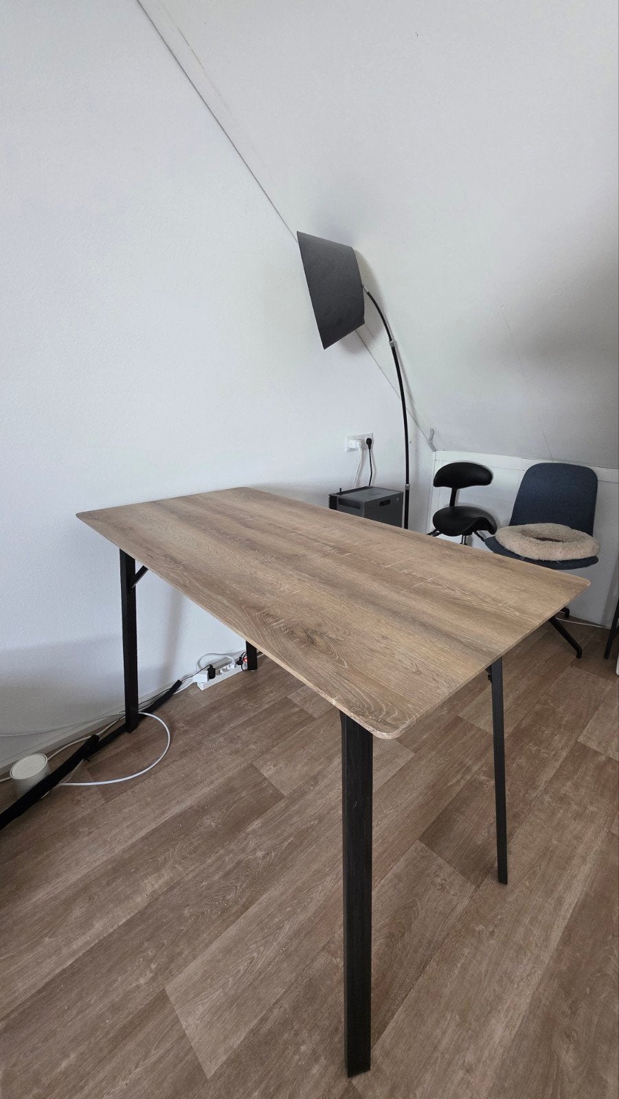 Houtlook bartafel/bureau (140cm x 70cm), Huis en Inrichting, Ophalen, Gebruikt