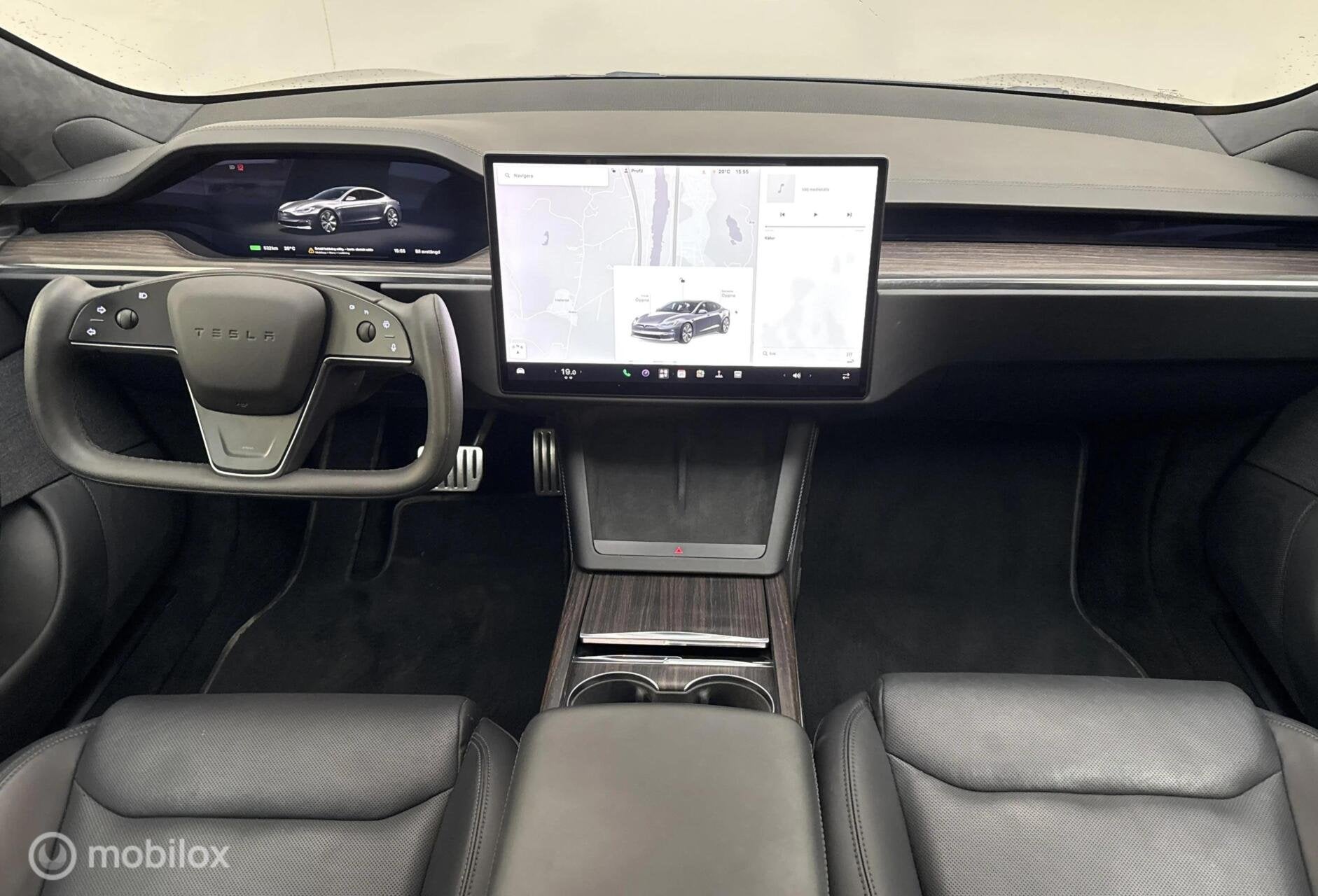 Tesla Model S Long Range, 670pk, HW4, trekhaak, Auto's, Automaat, Dealer onderhouden, Gebruikt, 2069 kg