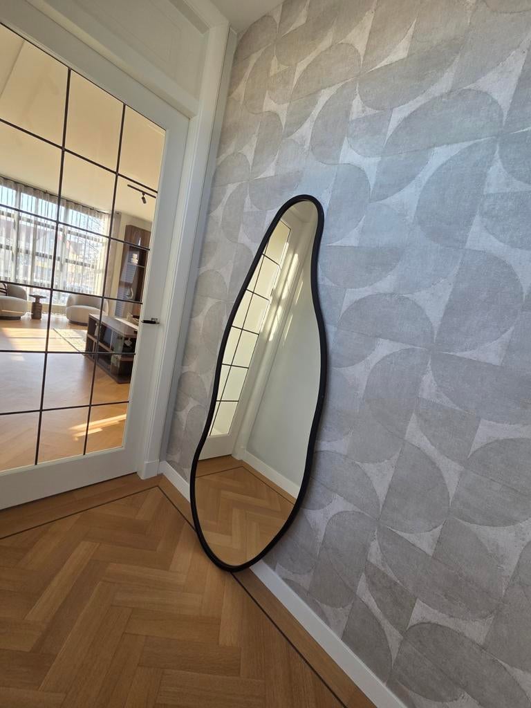 Spiegel zwart 180 x 70 Orgsnische vorm, Huis en Inrichting, Woonaccessoires | Spiegels, Ophalen, Nieuw, 50 tot 75 cm, 150 tot 200 cm