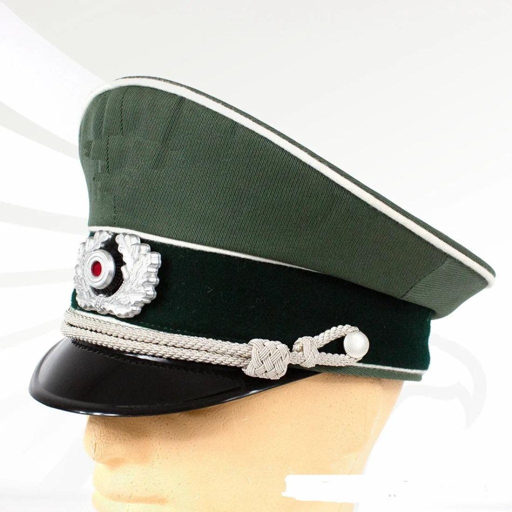 Pet,Kepie,Duitsland,Wehrmacht,Leger,Officier,WWII, Verzamelen, Verzenden, Landmacht, Duitsland, Helm of Baret