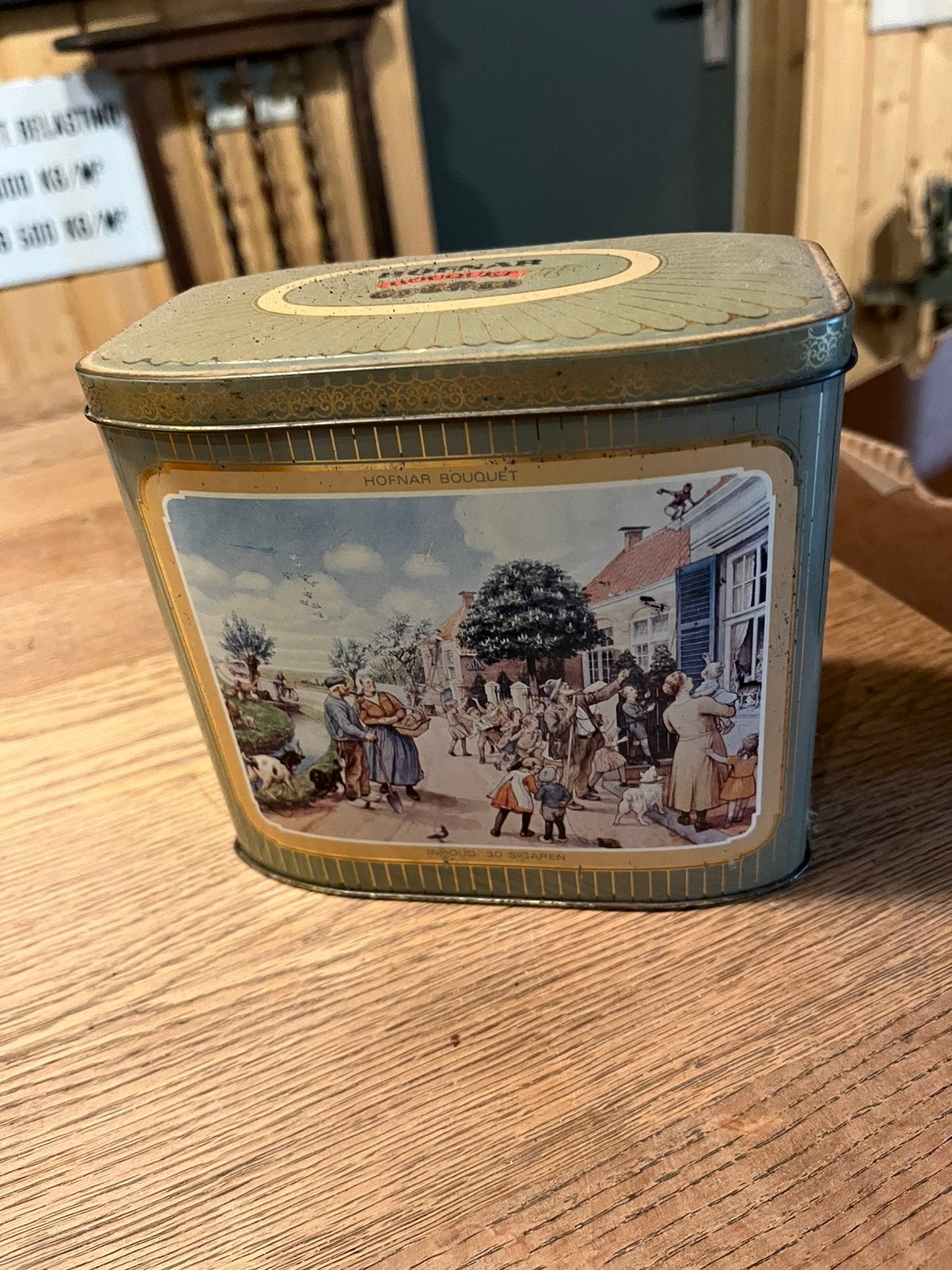Oud sigarenblik Hofnar, Ophalen, Gebruikt, Overige