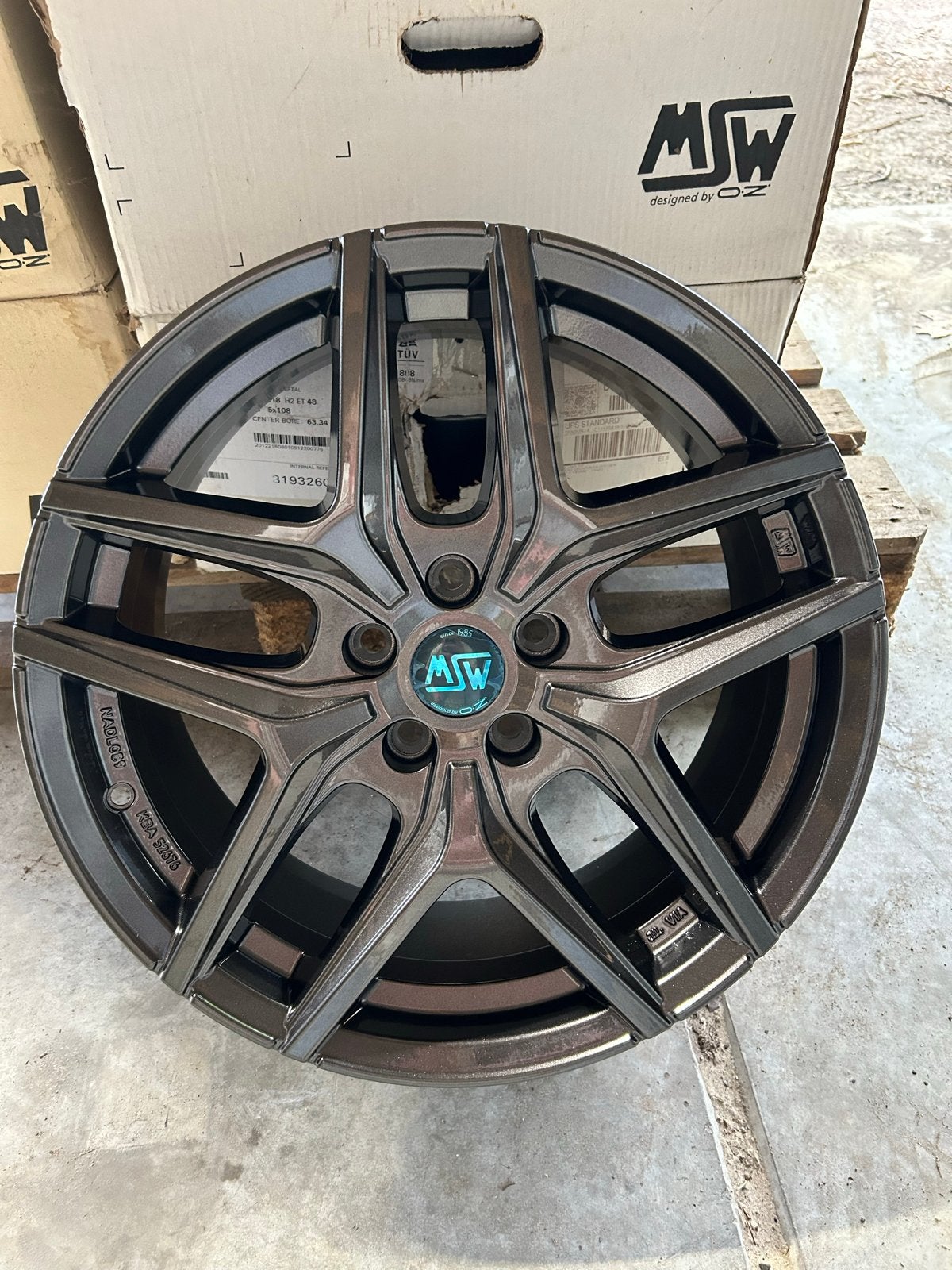 MSW 40 Velgen 18 inch - Gloss Gun Metal 4 stuks Nieuw!!., Auto-onderdelen, Ophalen, 18 inch, Velg(en), Nieuw