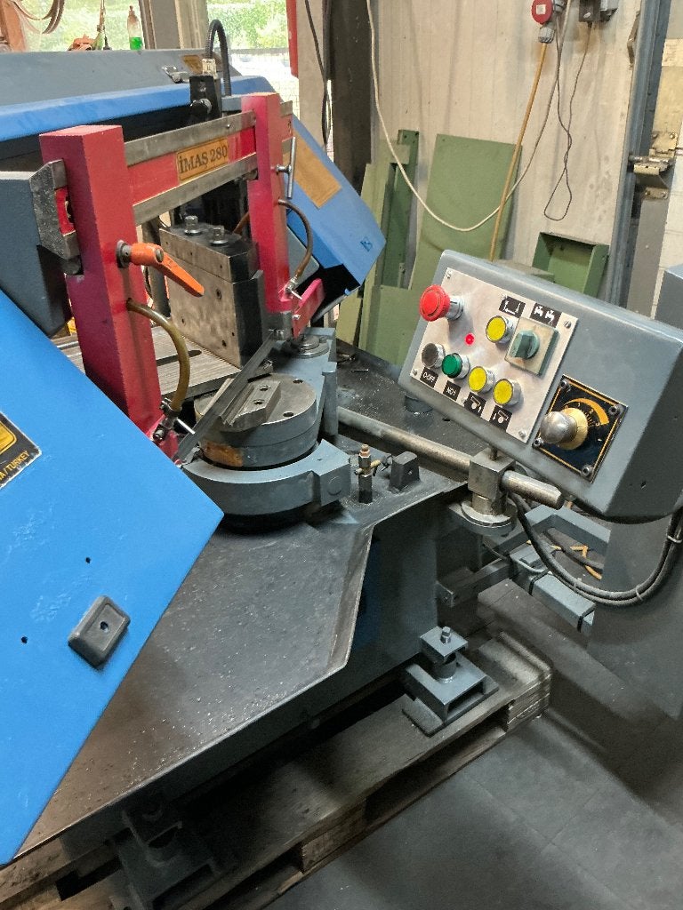 Lintzaag bandzaagmachine IMAS 280, Ophalen, Gebruikt, 70 mm of meer, Lintzaag