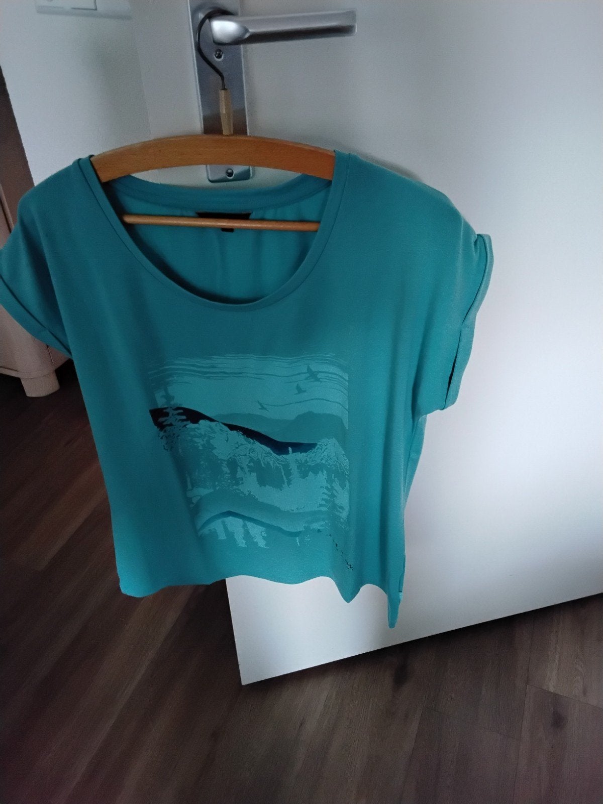 Human Nature T-shirt Maat M  groenmet print, Maat 38/40 (M), Nieuw, Ophalen of Verzenden, Korte mouw