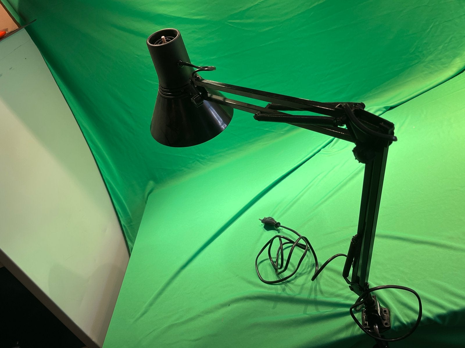Bureaulamp met tafelklem - Zwart, verstelbaar, Metaal, Gebruikt, Zwart, Ophalen of Verzenden