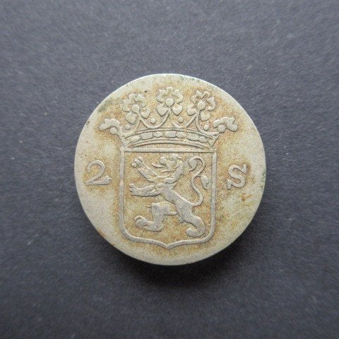 2 Stuiver 1791 Holland (Kopie Nederlands Indië)(01), Vóór koninkrijk, Verzenden, Zilver, Overige waardes