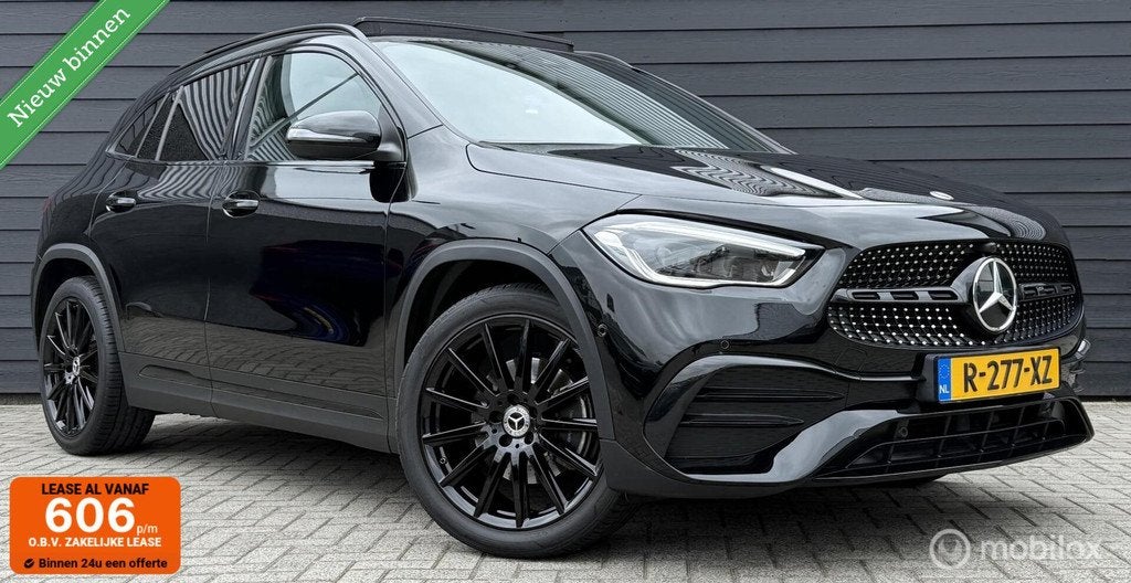 Mercedes GLA-klasse 200 AMG Line Black Pano.dak/Burmester/Ca, Auto's, 15 km/l, Euro 6, 4 cilinders, Met garantie (alle)