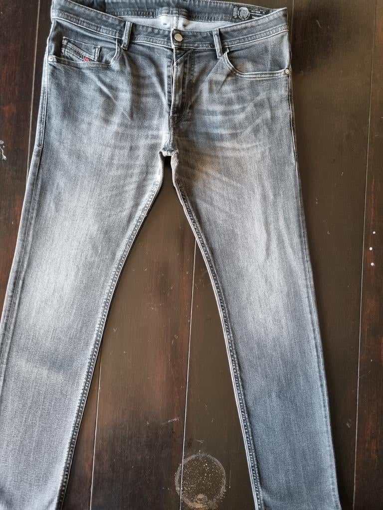 ZGAN GRIJZE DIESEL THOMMER SLIM SKINNY STRETCH JEANS 36/34!!, Kleding | Heren, Spijkerbroeken en Jeans, W36 - W38 (confectie 52/54)