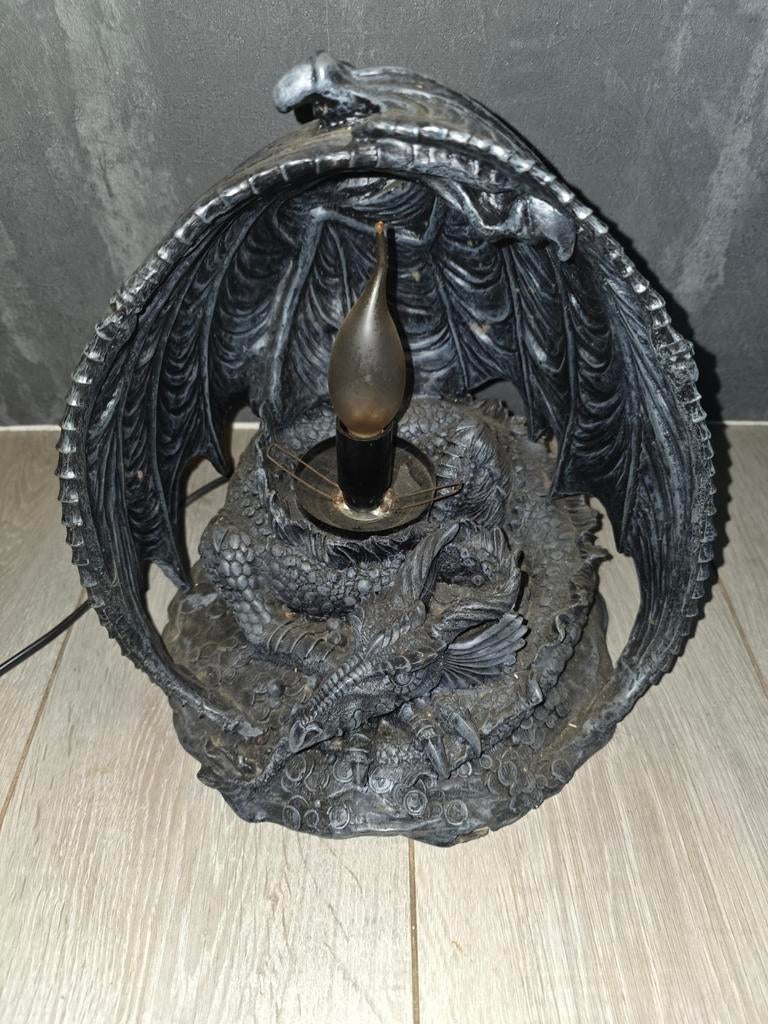 Draak lamp met vlam effect, Ophalen, Gebruikt, Onbekend, Onbekend