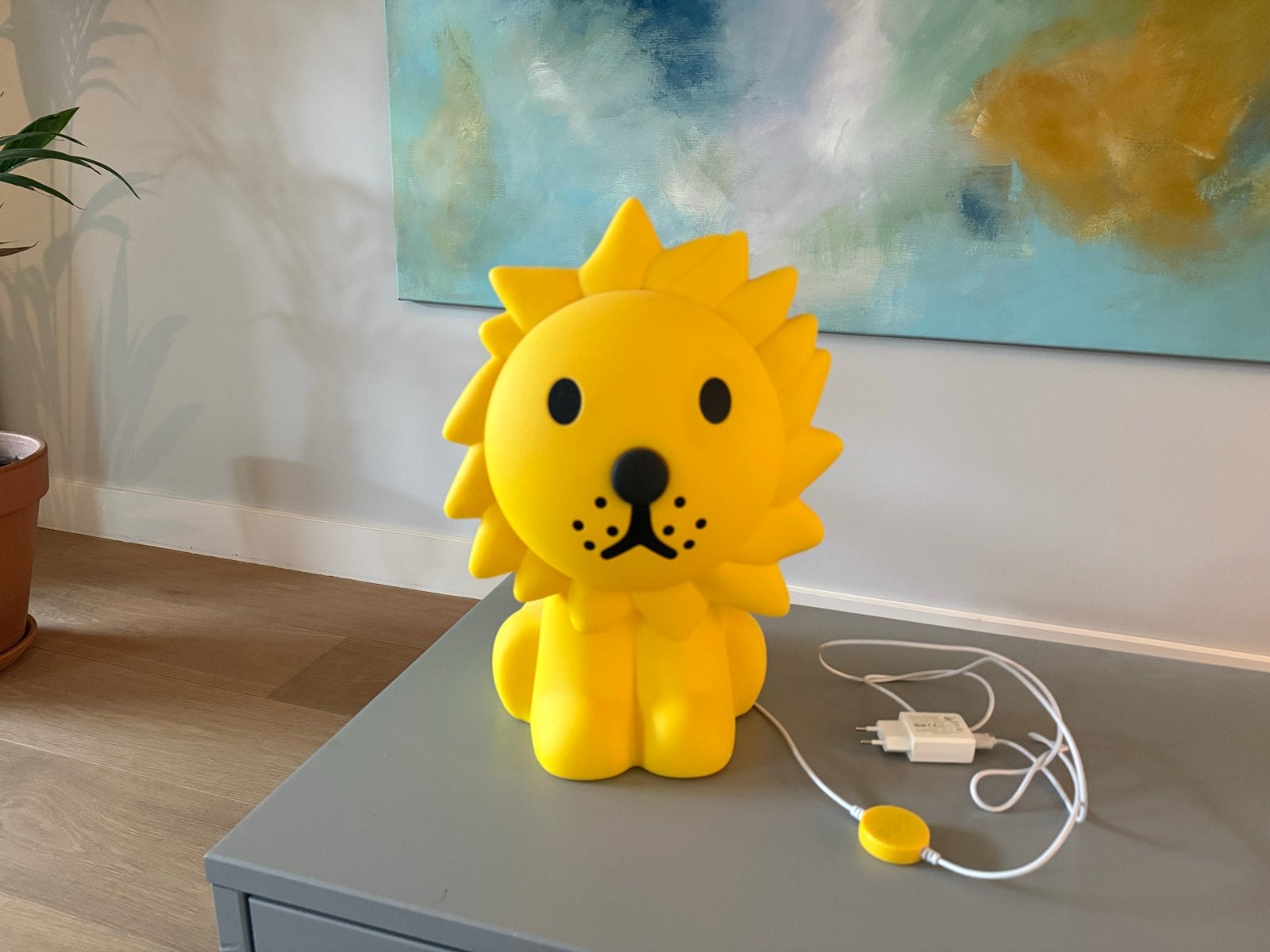 Nijntje Leeuw Lamp - Gele Kinderlamp, Ophalen, Gebruikt, Overige merken, Geel