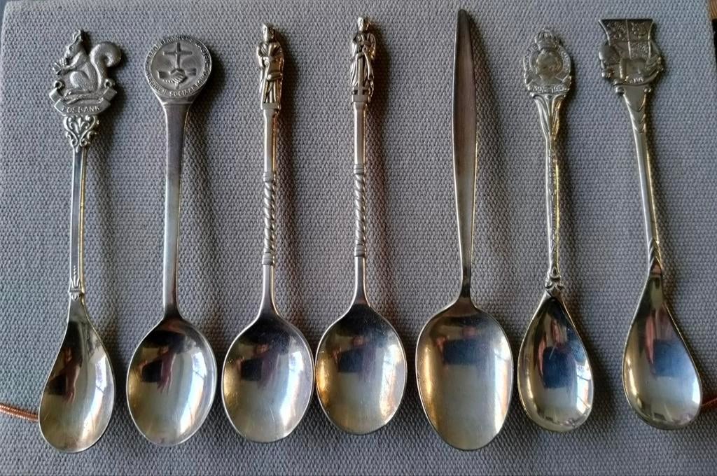 11 verzilverde koffielepeltjes, Antiek en Kunst, Antiek | Bestek, Ophalen of Verzenden