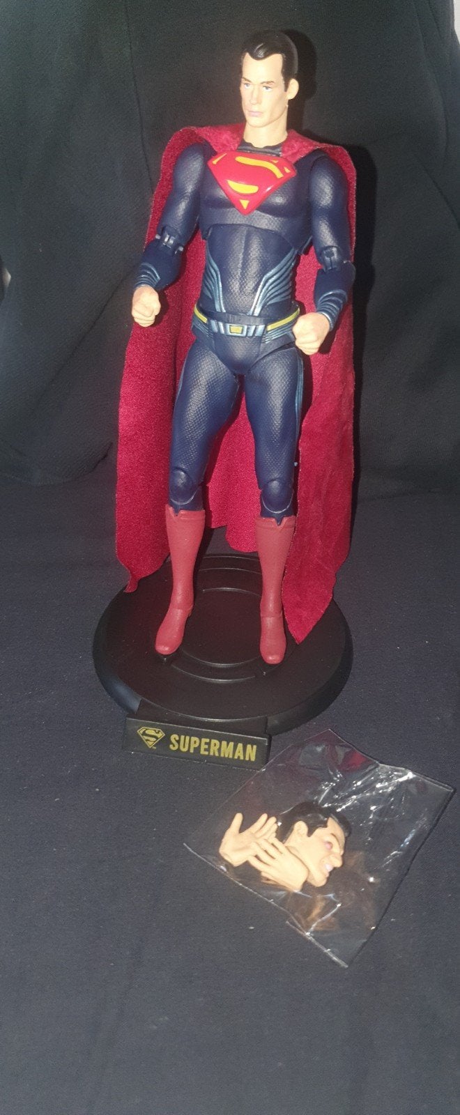 Superman actiefiguur met extra hoofd en handen, Ophalen of Verzenden, Nieuw