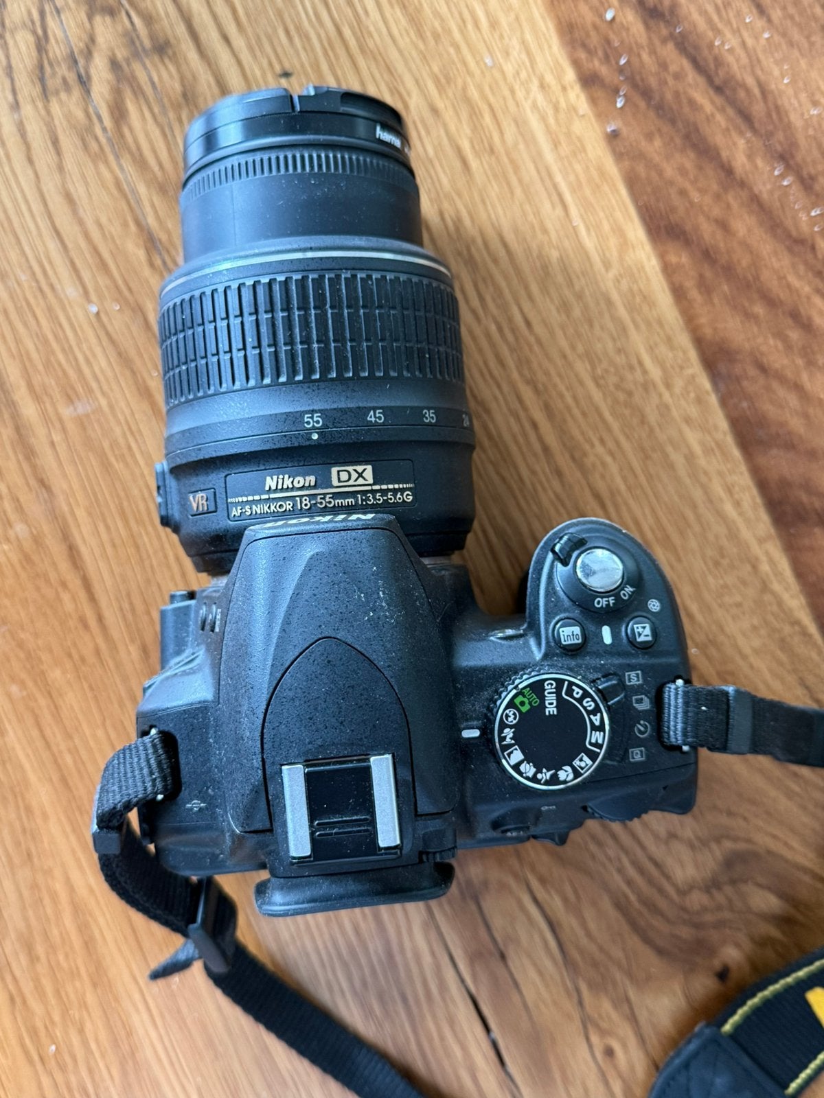 Nikon D3100 Spiegelreflexcamera met AF-S Nikkor 18-55mm lens, Audio, Tv en Foto, Fotocamera's Digitaal, Ophalen, Gebruikt, Spiegelreflex