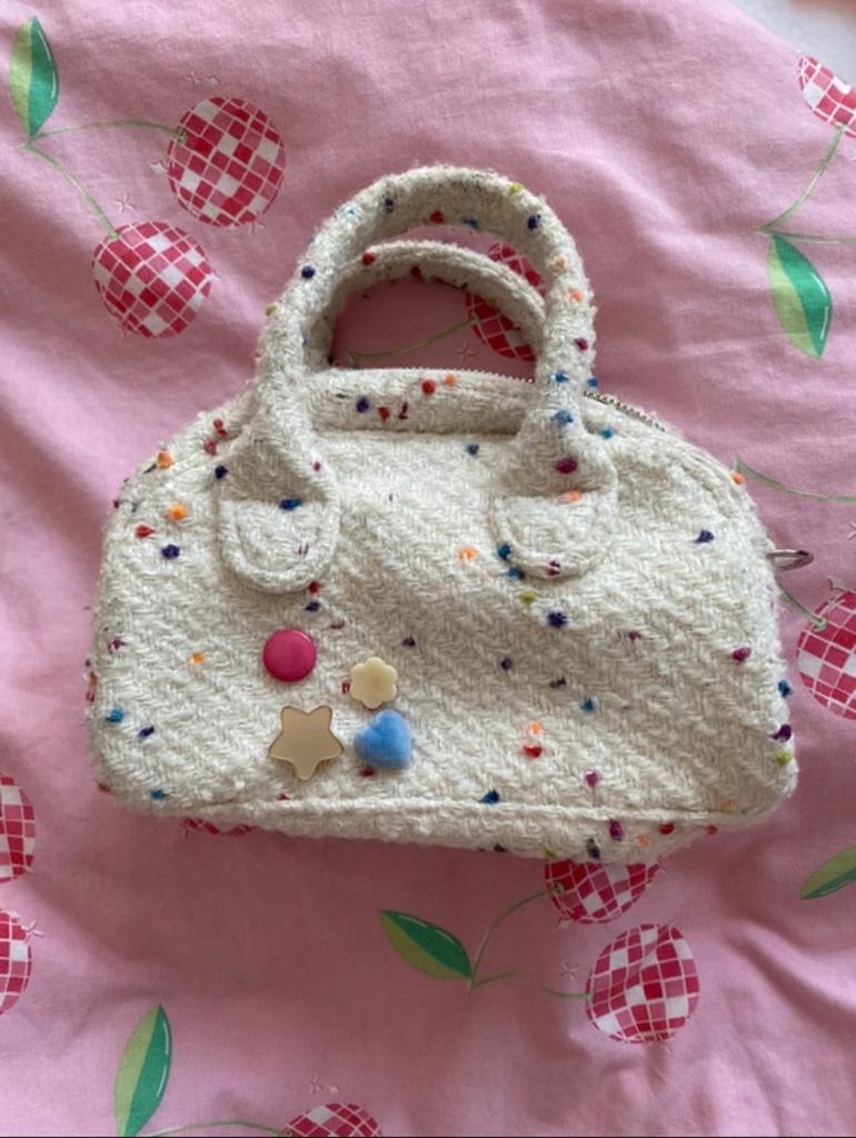 Leuke Kinderhandtas met Polkadots en Pins, Ophalen of Verzenden, Zo goed als nieuw