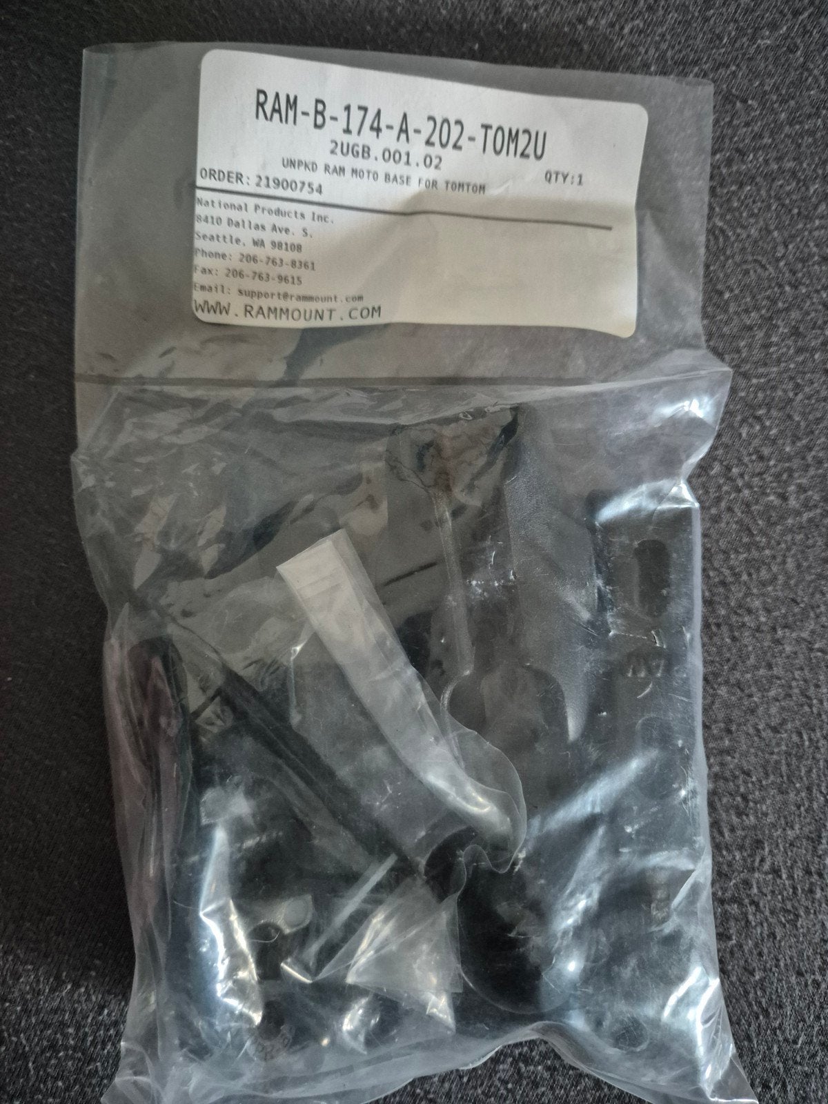 RAM Mount Moto Basis voor TomTom (RAM-B-174-A-202-TOM2U), Motoren, Ophalen of Verzenden, Nieuw