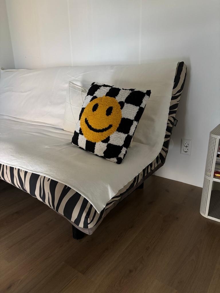 Zebraprint slaapbank / bank - GRATIS OPHALEN, Ophalen, Gebruikt, Tweepersoons