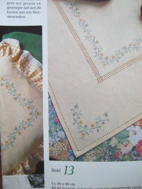 Borduurpatroon  Bloemen randjes   1837, Verzenden, Nieuw, Handborduren, Patroon